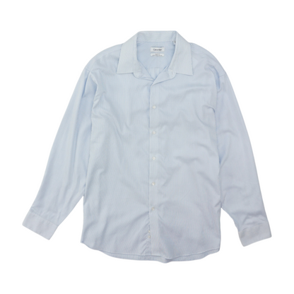 Blue Striped Long Sleeve Button Down
