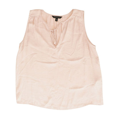 Pink Solid Sleeveless Blouse