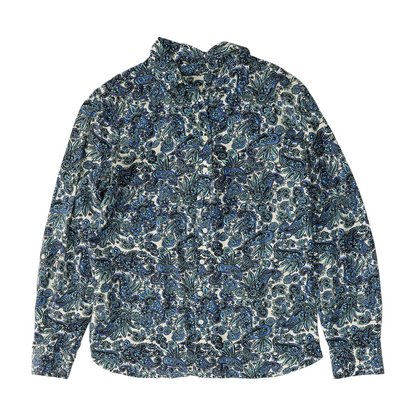 Blue Paisley Button Down