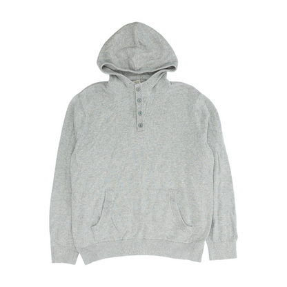 Gray Solid 1/4 Zip Sweater