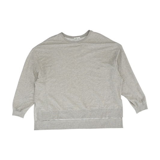 Gray Solid Sweatshirt Pullover