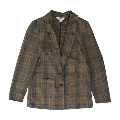 Brown Houndstooth Blazer
