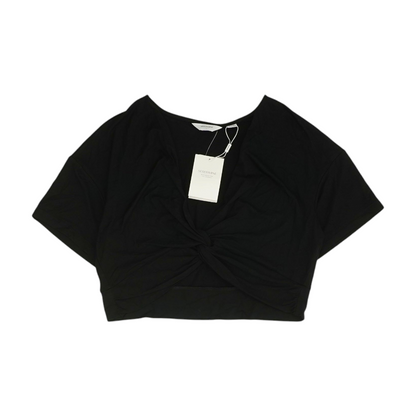 Black Cropped Blouse