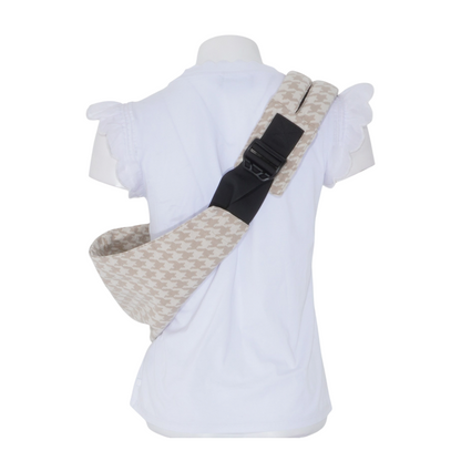 Beige Houndstooth Baby Carrier