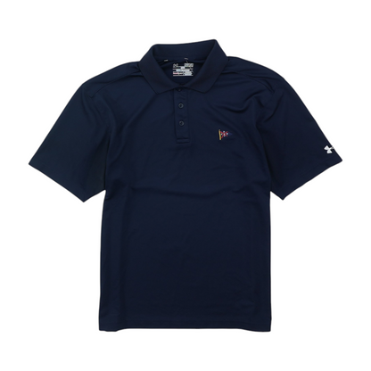 Navy Solid Short Sleeve Polo
