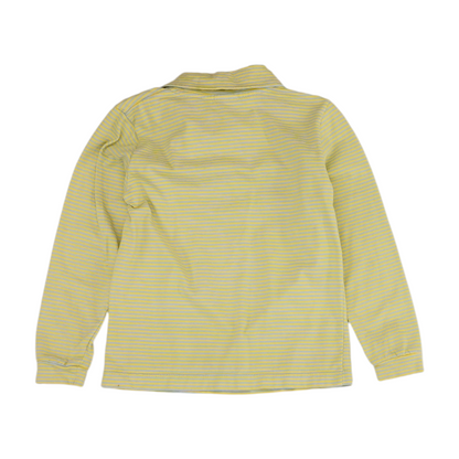 Yellow Striped Long Sleeve Polo