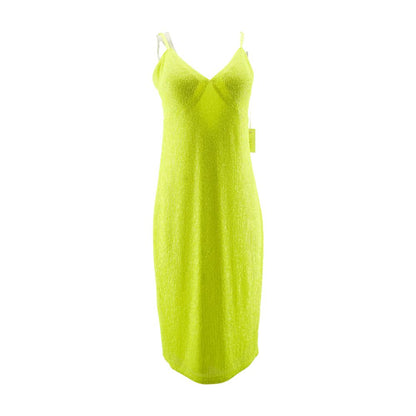 Neon Yellow Midi Dress