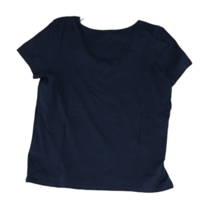 Navy Solid Knit Top