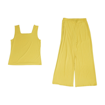 Green Solid Pant Set