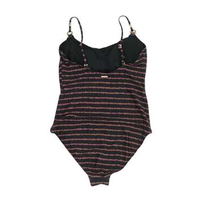 Black Striped One-Piece