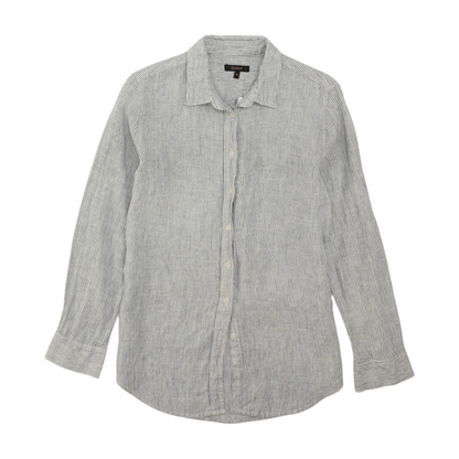 White Striped Button Down