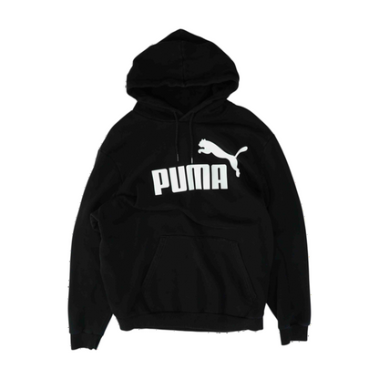 Black Solid Hoodie Pullover