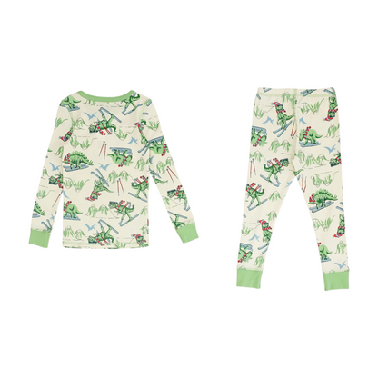 Multi Graphic Pajama Set