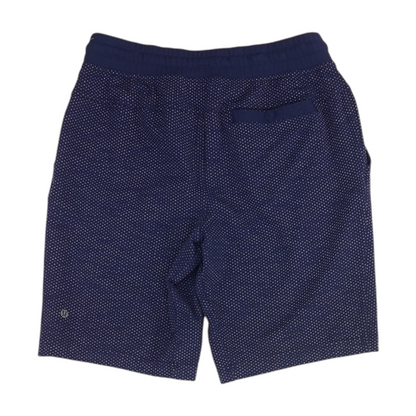 Navy Check Active Shorts