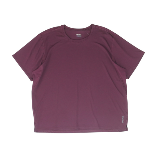 Burgundy Solid Active T-Shirt