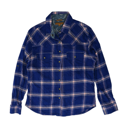 Blue Plaid Flannel Button Down