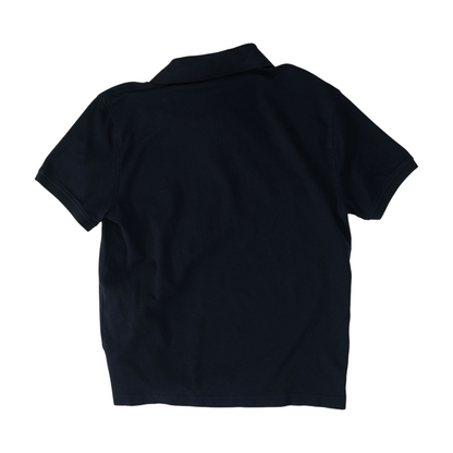 Navy Solid Short Sleeve Polo