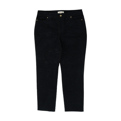 Black Petite Straight Pants