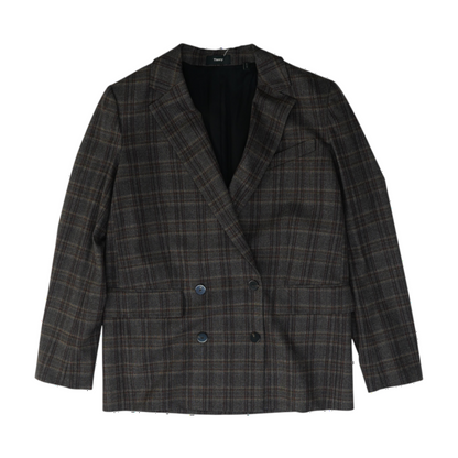 Gray Plaid Blazer