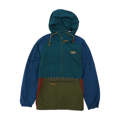 Teal Color Block 1/4 Zip Pullover