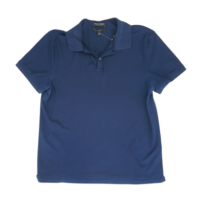 Navy Solid Short Sleeve Polo