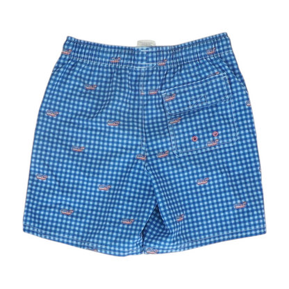 Blue Check Swim Bottom
