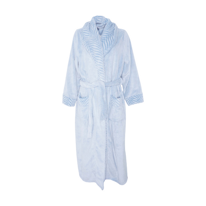 Blue Solid Robe