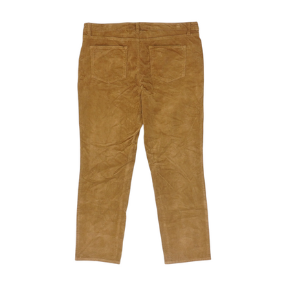 Brown Petite Straight Pants