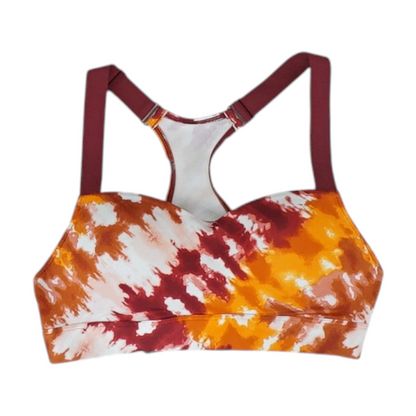 Orange Tie-Dye Sports Bra