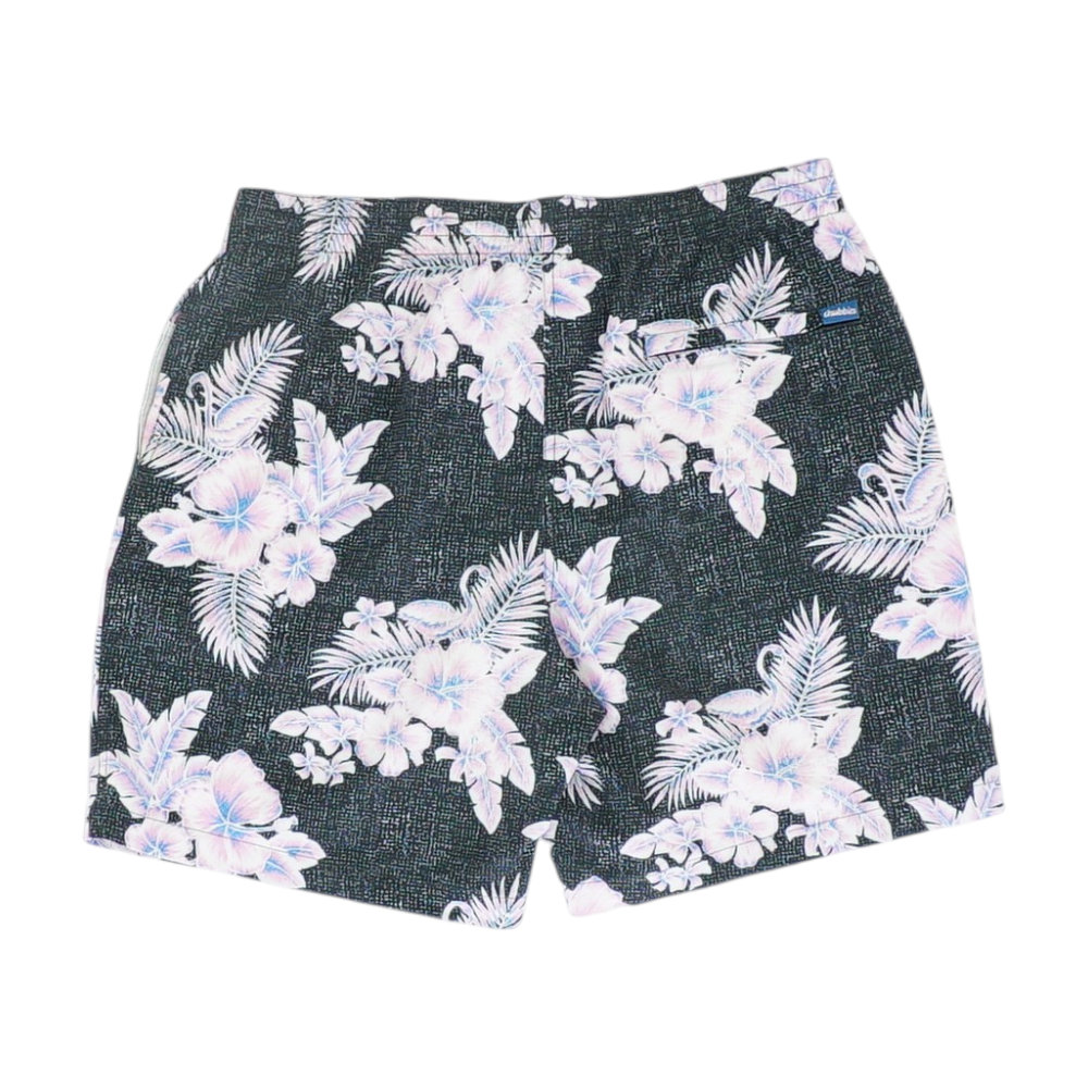 Black Tropical Swim Bottom