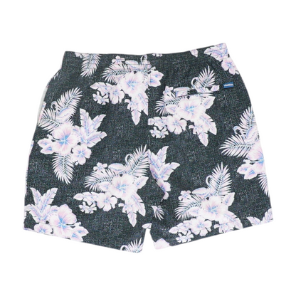 Black Tropical Swim Bottom