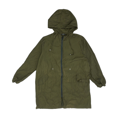 Olive Solid Rain Jacket
