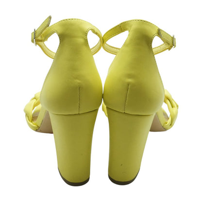 Neon Green Block Heels
