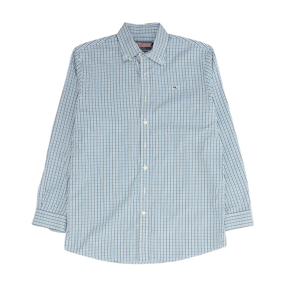 Blue Check Long Sleeve Button Down
