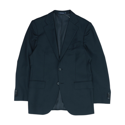 Black Solid Suit Jacket