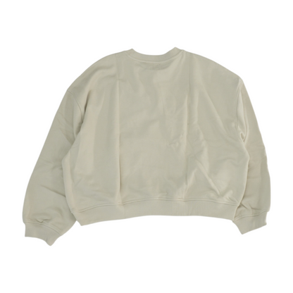 Beige Solid Sweatshirt Pullover