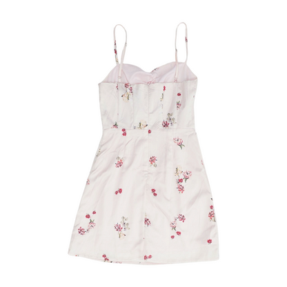 Pink Floral Mini Dress