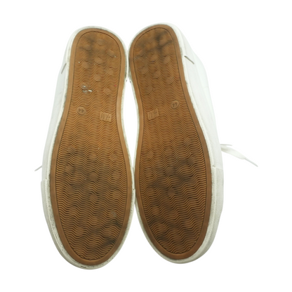 White Low-Top Athletic Shoes