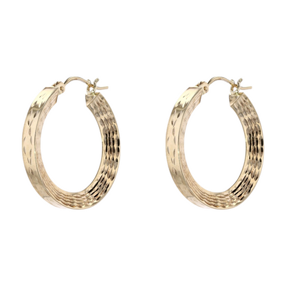 10K Yellow Gold Hoop Earrings