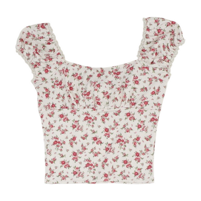 Pink Floral Blouse