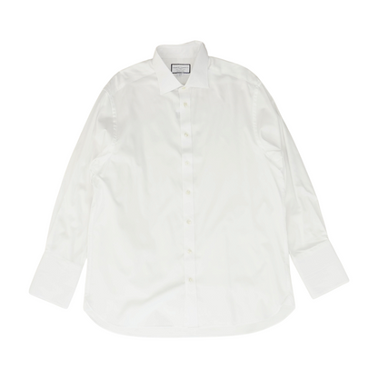 White Striped Long Sleeve Button Down