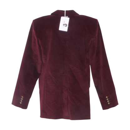 Burgundy Everyday Velvet Blazer