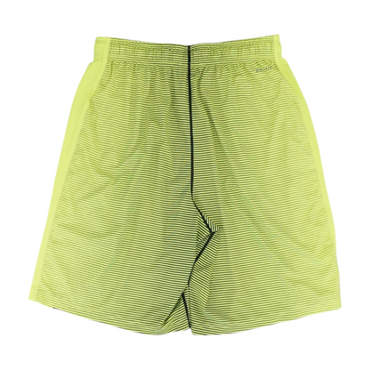 Neon Yellow Striped Active Shorts
