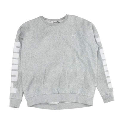 Gray Solid Sweatshirt Pullover
