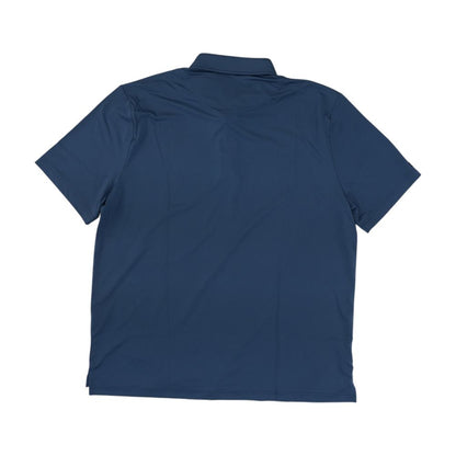 Blue Solid Short Sleeve Polo