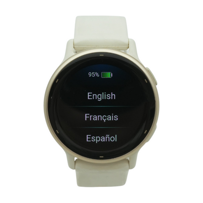 42mm Vivoactive 5 Silver Smartwatch White Band M/L