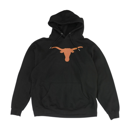 Black Texas Longhorns Solid Hoodie Pullover