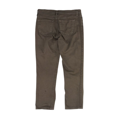 Gray Cropped Regular Jeans
