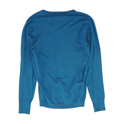 Teal Solid Pullover Sweater