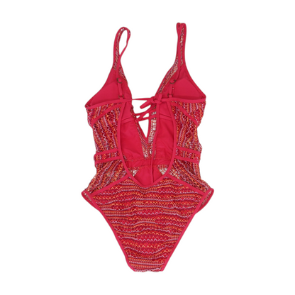 Pink Abstract One-Piece